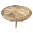 thumbnail image 3 of AFD Home 12018169 48 in. Farmhouse Diamond Wood Round Dining Table, Natural, 3 of 3
