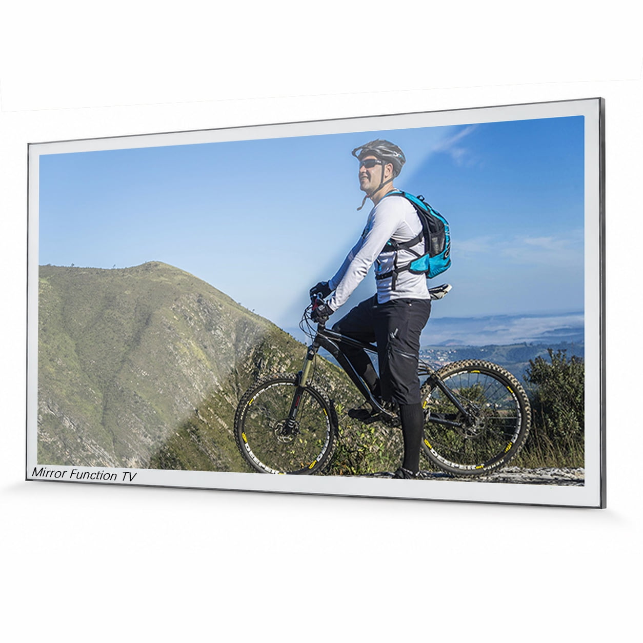 Elecsung 32 inches Smart Mirror Bathroom TV 4K Screen Waterproof LED Television Spa Goo-gle System Atsc Dtv