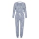 thumbnail image 4 of Puntoco Traje Casual Con Cordón Y Cuello Redondo De Manga Larga Con Estampado Holgado A La Moda Para Mujer Azul Claro Xl, 4 of 5