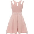 thumbnail image 2 of Little Girls Sleeveless Tulle Embroidered Flowers Easter Special Occasion Flower Girl Dress Blush 4 (J21KS15), 2 of 4