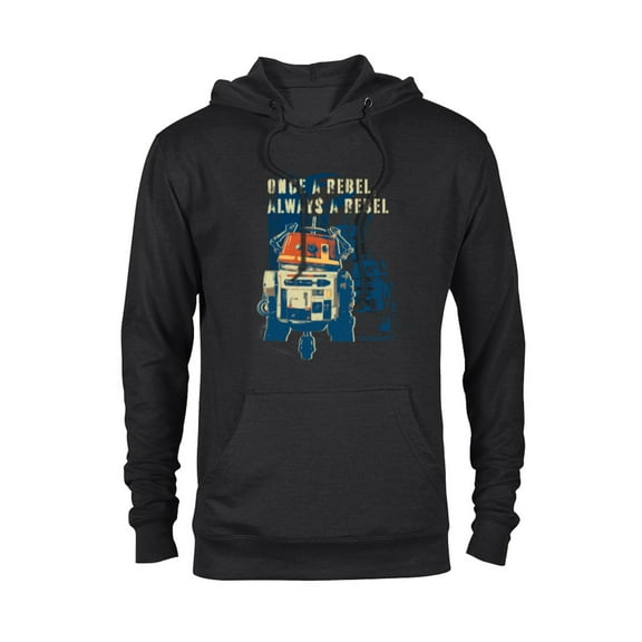 Star Wars Ahsoka Rebels Chopper Once a Rebel Always a Rebel - Pullover Hoodie for Adults - Customized-Black