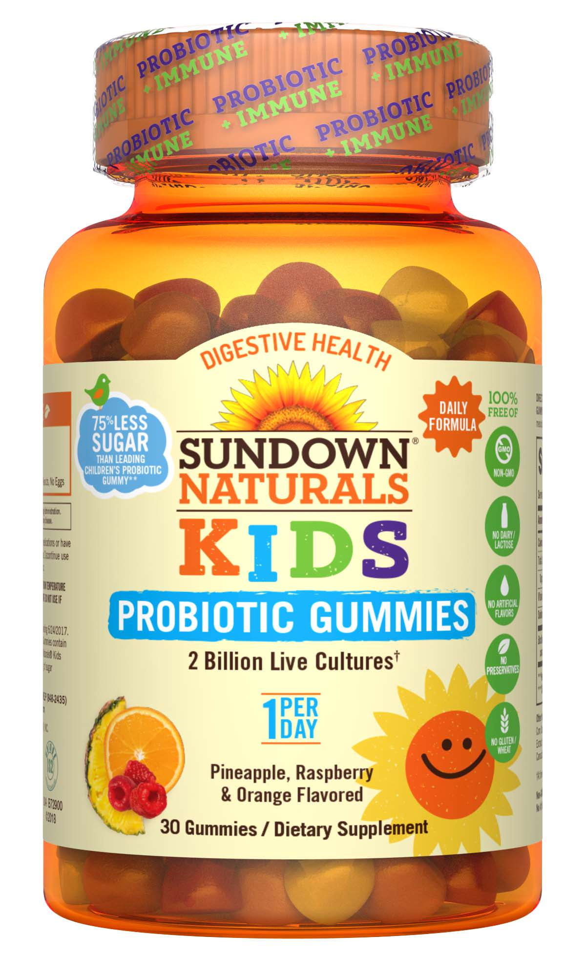 Sundown Naturals® Kids Probiotic Gummy, 30 Gummies - Walmart.com