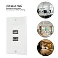 thumbnail image 1 of Placa USB placa de pared placa de pared USB ABS enchufe de pared para el hogar oficina edificio cafetería decoración del hogar hotel ANGGREK Otros, 1 of 8