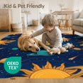 thumbnail image 4 of ODIKA 2'x3' Washable Accent Rug Pet Friendly, Bedside Mat Galaxy Starry Planetary Stars Themed Science Theme Large Planets Refined for Bedroom, RV, 4 of 7