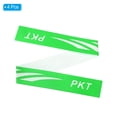 thumbnail image 3 of Unique Bargains 9.8'x0.7' Badminton Racket Head PU Protector Sticker Racquet Guard Tape, Green 4 Pack, 3 of 6