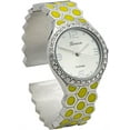 thumbnail image 3 of Blekon Collections Women's 33mm Case Hexagon Patterned Metal Bangle Watch, 3 of 5