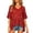 Red-1, variant on Crochet Crop Tops for Women Summer Tank Tops Hollow Out Beach Cover Ups V Neck 3/4 Sleeve Pullover Sweater Shirts