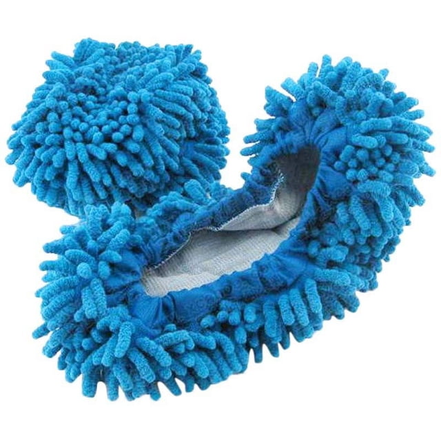 XZNGL Single Chenille Mop Wipe Slippers Shoes Lazy Shoe Mop Caps Set