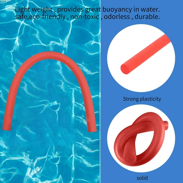 Palo De Flotador De Agua De Piscina Ndcxsfigh Fideos De Ayuda Rojo 6x150cm