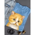 thumbnail image 3 of Staring Kitten T-Shirt Women -Kayomi Harai Designs, Female Small, 3 of 4