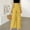Yellow, variant on WXLWZYWL Linen Pants for Women 2024 Summer Linen Wrap Pant Solid Loose Wide Leg Capris Trousers Cotton Linen Wide Leg Pants Casual Solid Color Pants