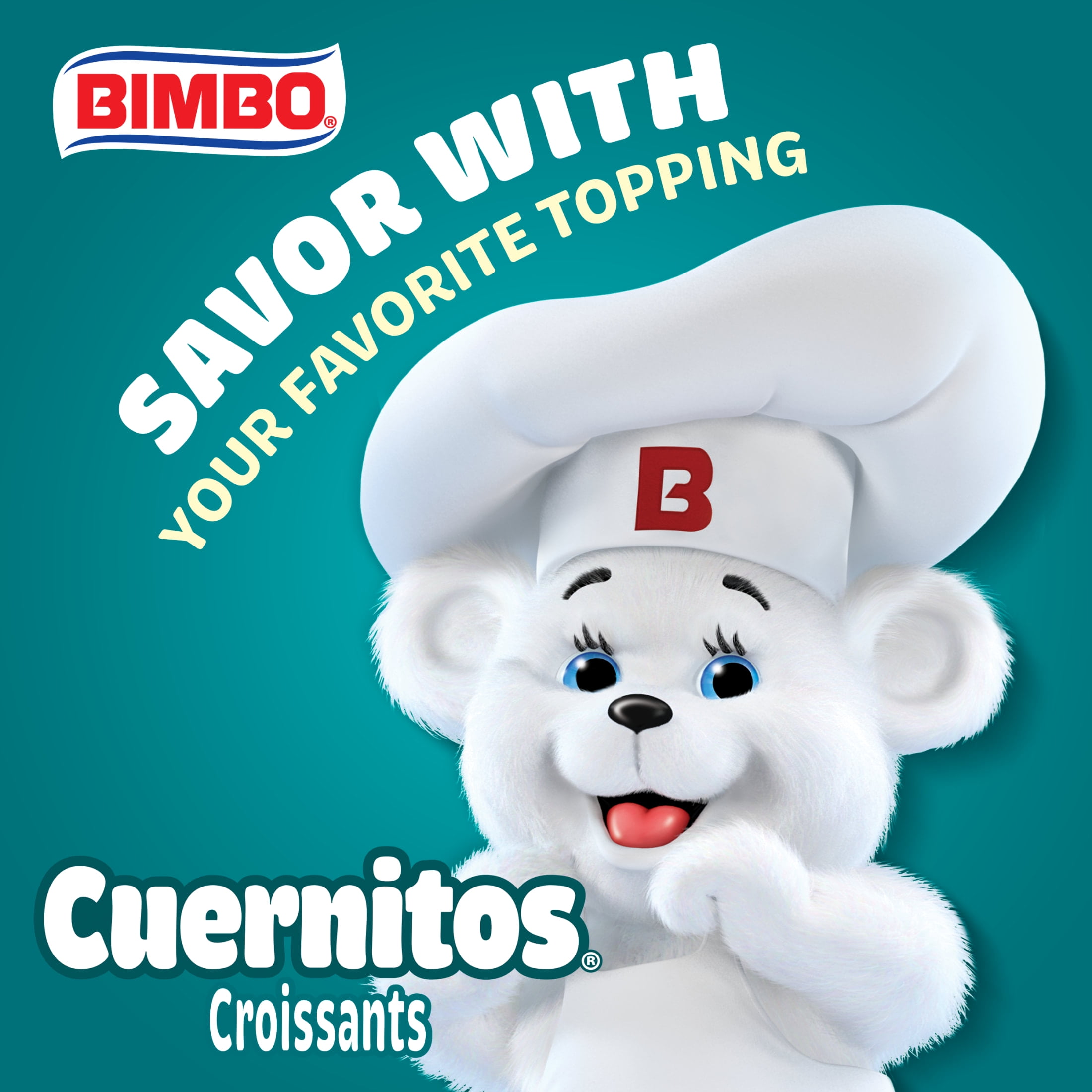 Bimbo Cuernitos Plain Croissants, 8 packs, Croissants, 14.08 oz Multipack