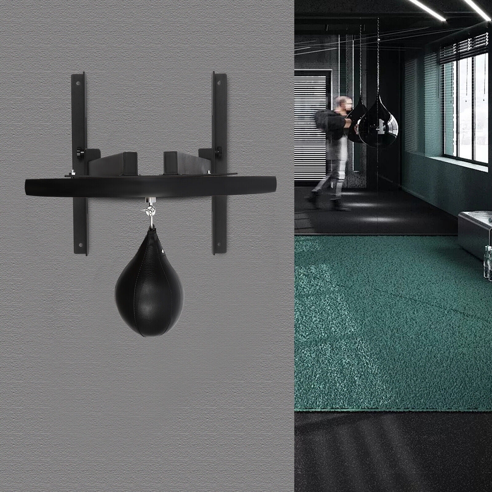 Speed Bag Platform Kit, Heavy Duty Boxing Training Equipment, Wall Mount Adjustable Speed Bag Set for Reflex & Coordination