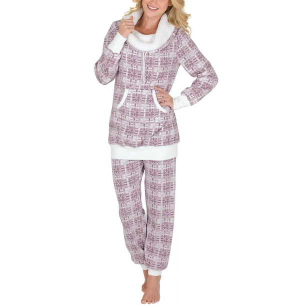 Pajamagram Soft Fleece Pajamas Women - Pajamas for Women, Pink, 2X, 20-22 