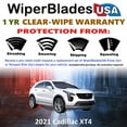 thumbnail image 2 of 2021 Cadillac XT4 Beam Wiper Blades Wipers w/1yr Warranty (Set of 3) w/Rear Wiper (WiperBladesUSA), 2 of 5
