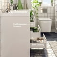 thumbnail image 4 of Eviva Lugano 60" White Modern Bathroom Vanity with White Integrated Acrylic Double Sink, 4 of 7