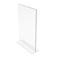 thumbnail image 2 of FixtureDisplays 1PK 11 x 17" Support de Panneau Acrylique Transparent pour les Dessus de Table, Menu de Panneau de Photo de Cadre de Tente de Table Vertical, Insert Inférieur 11193-2-11X17 Décoller le film Protecteur (Blanc) avant Utilisation., 2 of 8