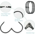 thumbnail image 3 of 24pcs Shower Curtain Rings, Rustproof Metal Shower Curtain Rings, Oval Shower Curtain Rings and Hooks, 3 of 5