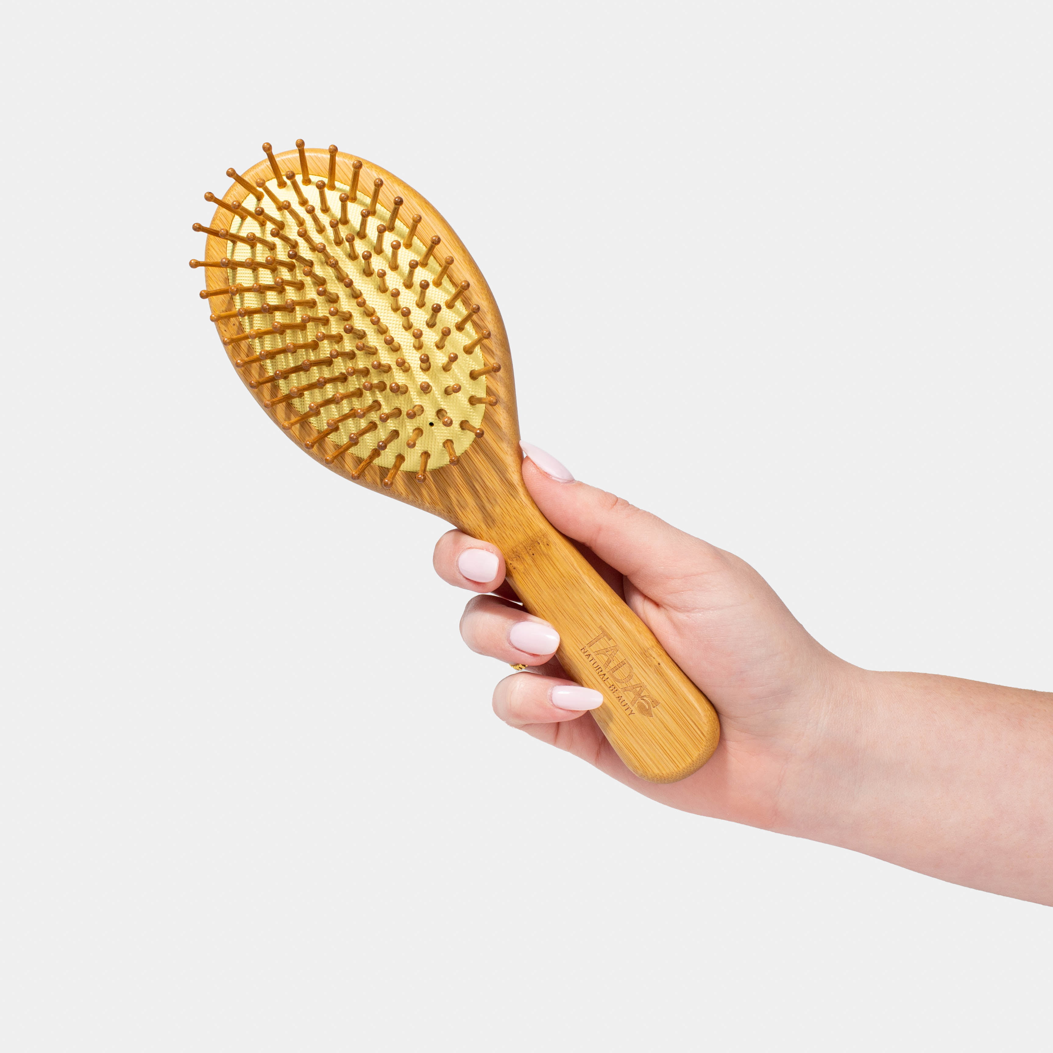TADA Natural Beauty Natural Wooden Bamboo Brush and Detangle Tail Comb, Eco  Friendly Paddle Hair Brush 