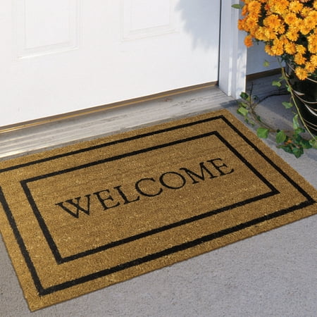 Mainstays Classic Welcome Coir Doormat 18 X 30 Walmart Com