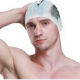 thumbnail image 3 of FYBTO Swimming Cap Watercolour Baby Penguin Snow Unisex Adult FYBTO Polyester, 3 of 4
