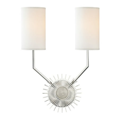 

Hudson Valley Lighting 5512 Borland 2 Light 18 Tall Wall Sconce - Nickel
