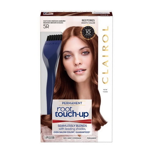Clairol Nice N Easy Root Touch Up Permanent Hair Color 5R Medium Auburn  Reddish Brown, 1 Ea 