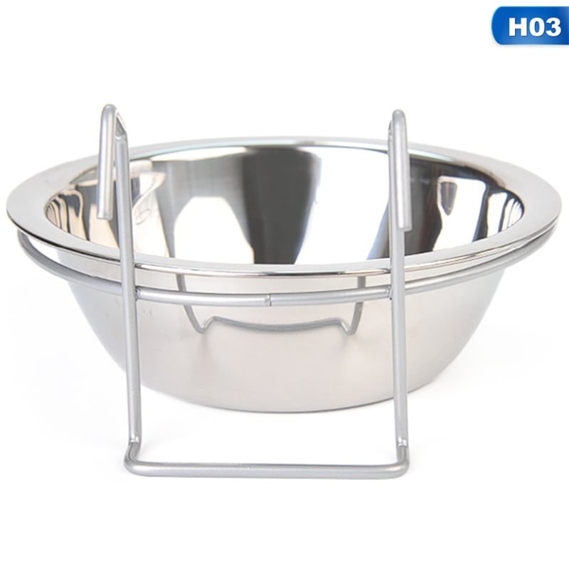 PWFE Pet Bowl Can Hang Stationary Dog Cage Bowls Stainless Steel Dog