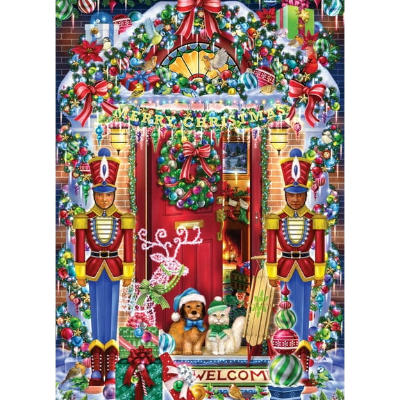 Christmas Welcome Jigsaw Puzzle 1000 Piece by Vermont Christmas Company