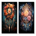 thumbnail image 2 of Designart "Coral Dreamcatcher delicate Enchantment" Dream Catcher Framed Wall Art Set Of 2 - Coral Spiritual Framed Wall Art Set Of 2, 2 of 7