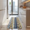 thumbnail image 4 of Blue Pioneer Flower Striped Pattern Kitchen Rug Mat,Kitchen Runner Rugs Non Skid Washable,Decorative Kitchen Floor Mats for Kitchen,Sink,Laundry,17"x47.2", 4 of 7