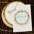 thumbnail image 4 of Peace Script Necklace, 4 of 4