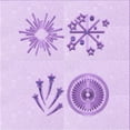 thumbnail image 1 of Ahgly Company Machine Washable Indoor Square Transitional Heliotrope Purple Area Rugs, 5' Square, 1 of 7