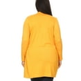 thumbnail image 4 of Women's Plus Size Casual Long Sleeves Loose Fit Side Pockets Solid Cardigan, 4 of 5