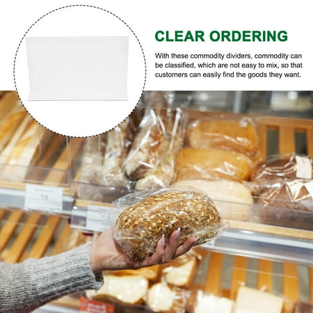 

Plastic Shelf Divider 10pcs Plastic Shelf Divider Side Splitters Supermarket Classification Racks