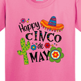 thumbnail image 4 of Inktastic Happy Cinco De Mayo Sombrero, Cactus, Flowers Youth T-Shirt, 4 of 5