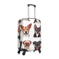 thumbnail image 3 of Daiia Happy Dog Faces Collage Luggage Cover, Thickened Washable Travel Luggage Covers, Elastic Unique Baggage Covers for 18-20 inch Luggage-X-Large, 3 of 9