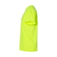 thumbnail image 3 of Gildan High Visibility Short Sleeve Shirts Work Reflective XL Size | 5.3 oz. Crew Neck Hi Vis Mens Safety Green Work T-shirts | Pack 6, 3 of 5