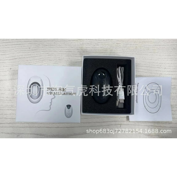 Personal Pulse Device for Relaxation and Stress Relief, Handheld Sleep Companion with Adjustable EMS Modes for a Tranquil Nightly Experience,Black