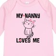 thumbnail image 4 of Inktastic My Nanny Loves Me Girl Grandchild Girls Long Sleeve Baby Bodysuit, 4 of 5