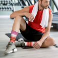 thumbnail image 6 of Athletic Socks Lesbian Pride Flag Sport Running Calf Socks Crew Socks for Men Women, 6 of 7