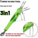 thumbnail image 4 of Cuchillo para sandía 3 en 1, cuchara para melón, cuchara para melón de acero inoxidable, cuchara cortadora de melón, cortador de sandía, juego de herramientas para frutas, tenedor para frutas, 22,5 c, 4 of 5