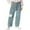 Blue, variant on Baggy Barrel Jeans for Women Y2k Striped Drawstring High Waist Straight Wide Leg Boyfriend Jeans Mom Denim Pants Yellow L