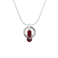 thumbnail image 2 of Delight Jewelry Silvertone Texas Flip Flop Hockey Ring Charm Necklace, 18", 2 of 4