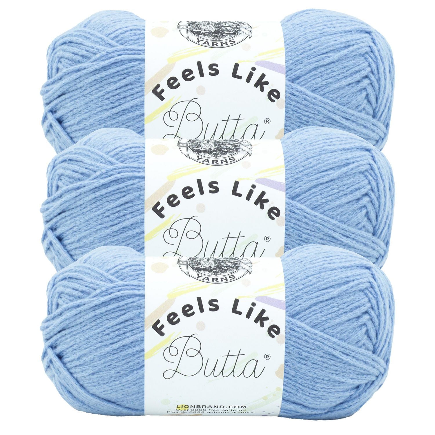 Fil Lion Brand Feels Like Butta® Fil #4 Medium/Worsted 100g/199m 3-Paquet