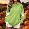 thumbnail image 5 of Halloween Ghost Hoodies Women Spooky Season Sweater Cute Shirt Fall Pullover Tops, 5 of 7