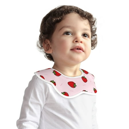 

Fotbe Strawberry Pattern Baby Bibs Muslin Drool Bibs for Baby Girl Boy Muslin Cotton Teething Bibs Muslin Bibs Baby Drooling Bibs