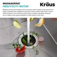 thumbnail image 2 of KRAUS Bellucci Workstation 32 in. Undermount Granite Composite Single Bowl Kitchen Sink in Metallic Black with WasteGuard 1 HP Continuous Feed Garbage Disposal and Accessories, 2 of 12