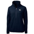 thumbnail image 2 of Women's Cutter & Buck  Navy Los Angeles Chargers Helmet Logo Cascade Eco Sherpa Fleece Half-Zip Pullover Jacket, 2 of 3