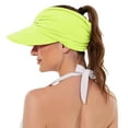 thumbnail image 3 of Sun Visor Hats for Women Beach Hat Packable Wide Brim with Ponytail Hole Summer Sunhat for Sports Vent Hats for Men Solar Fan Lightweight Visors for Women Mens Hats Summer Raffia Tote Sports, 3 of 5